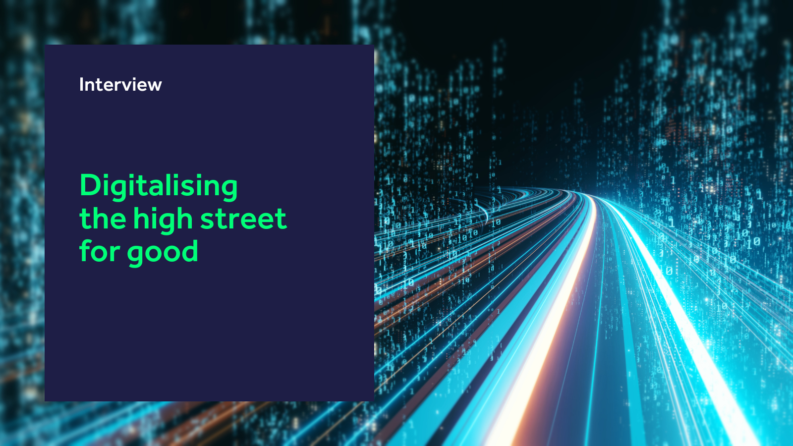 Digitalising the high street for good