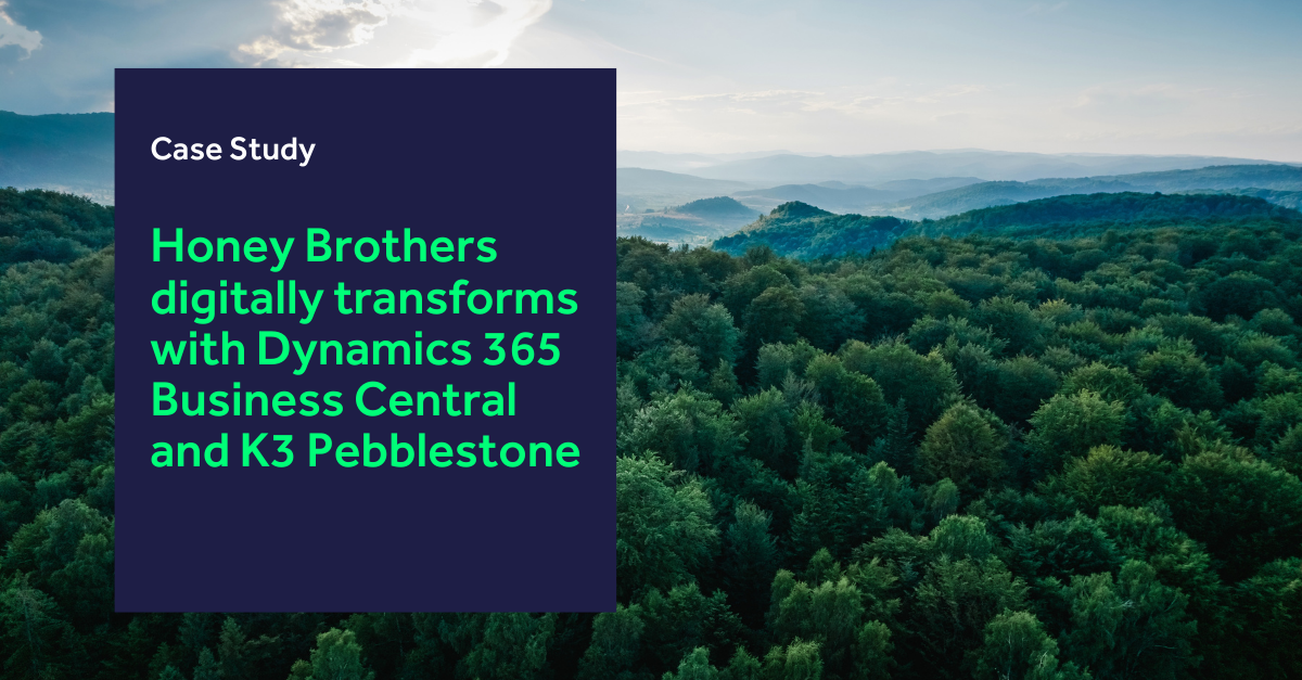 Honey Brothers digitally transforms with D365 Business Central and K3 Pebblestone