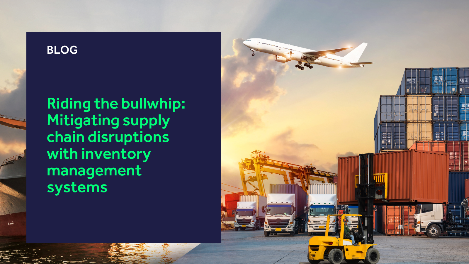 Riding the bullwhip: Mitigating supply chain disruptions with inventory management systems blog header