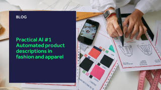 Practical AI #1 Automated product descriptions in fashion and apparel blog header