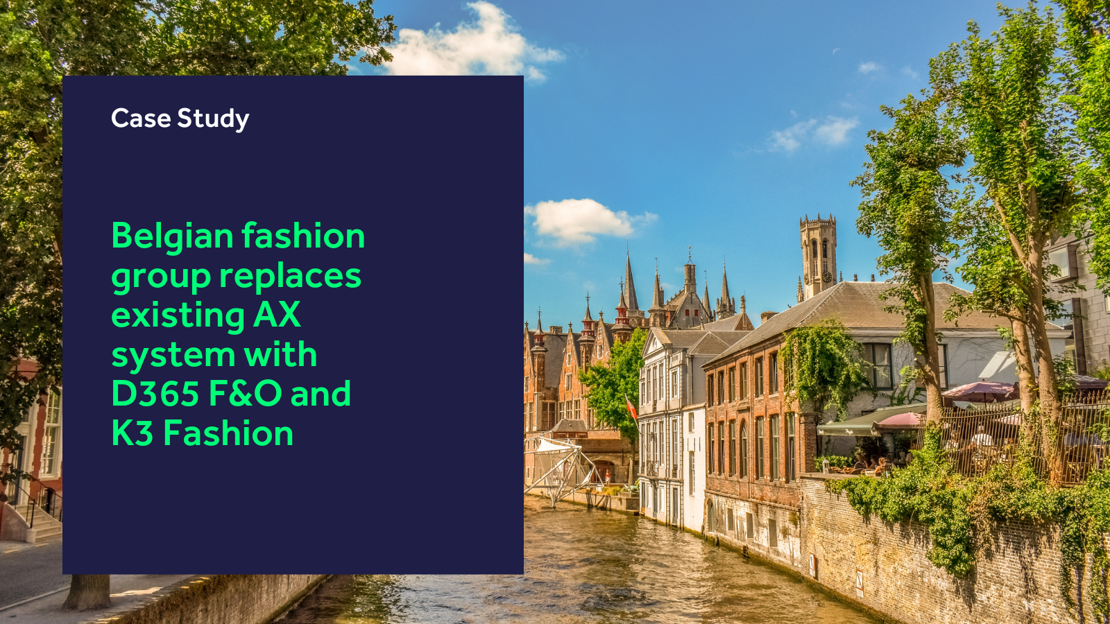 Belgian fashion group replaces existing AX system with D365 F&O and K3 Fashion blog header
