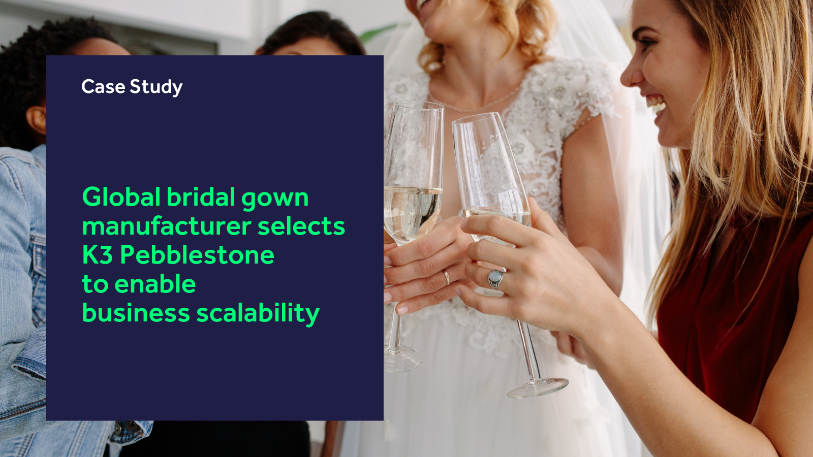 Global bridal gown manufacturer selects K3 Pebblestone to enable business scalability blog header